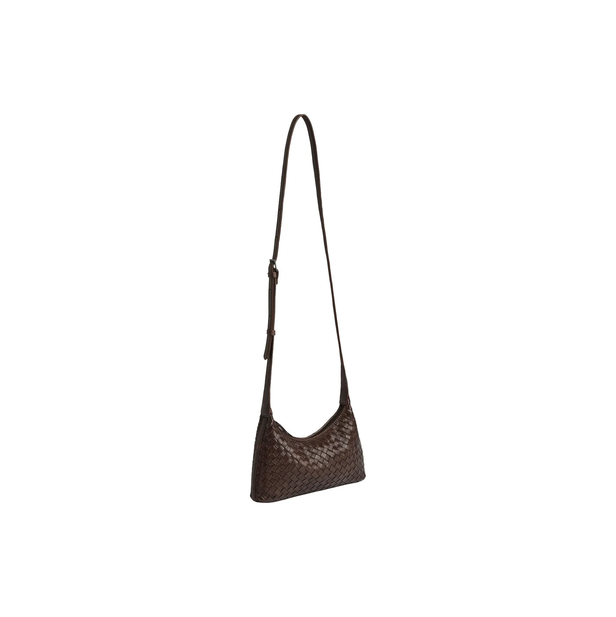 AvenyaMBG Cross. Bag Weave, dark brown