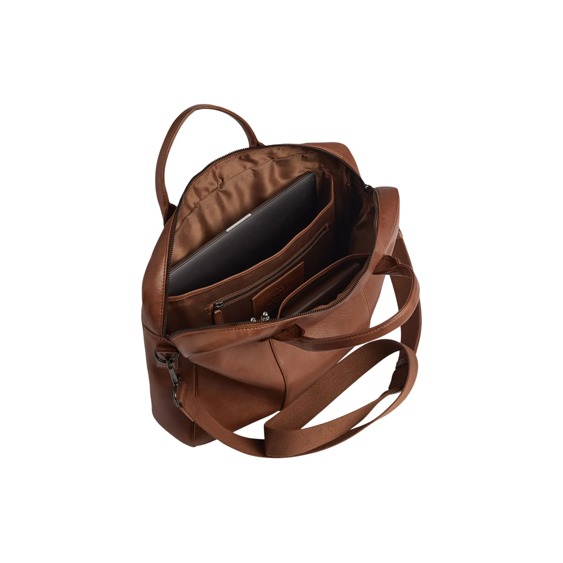 AxelMBG Laptop Bag, cognac