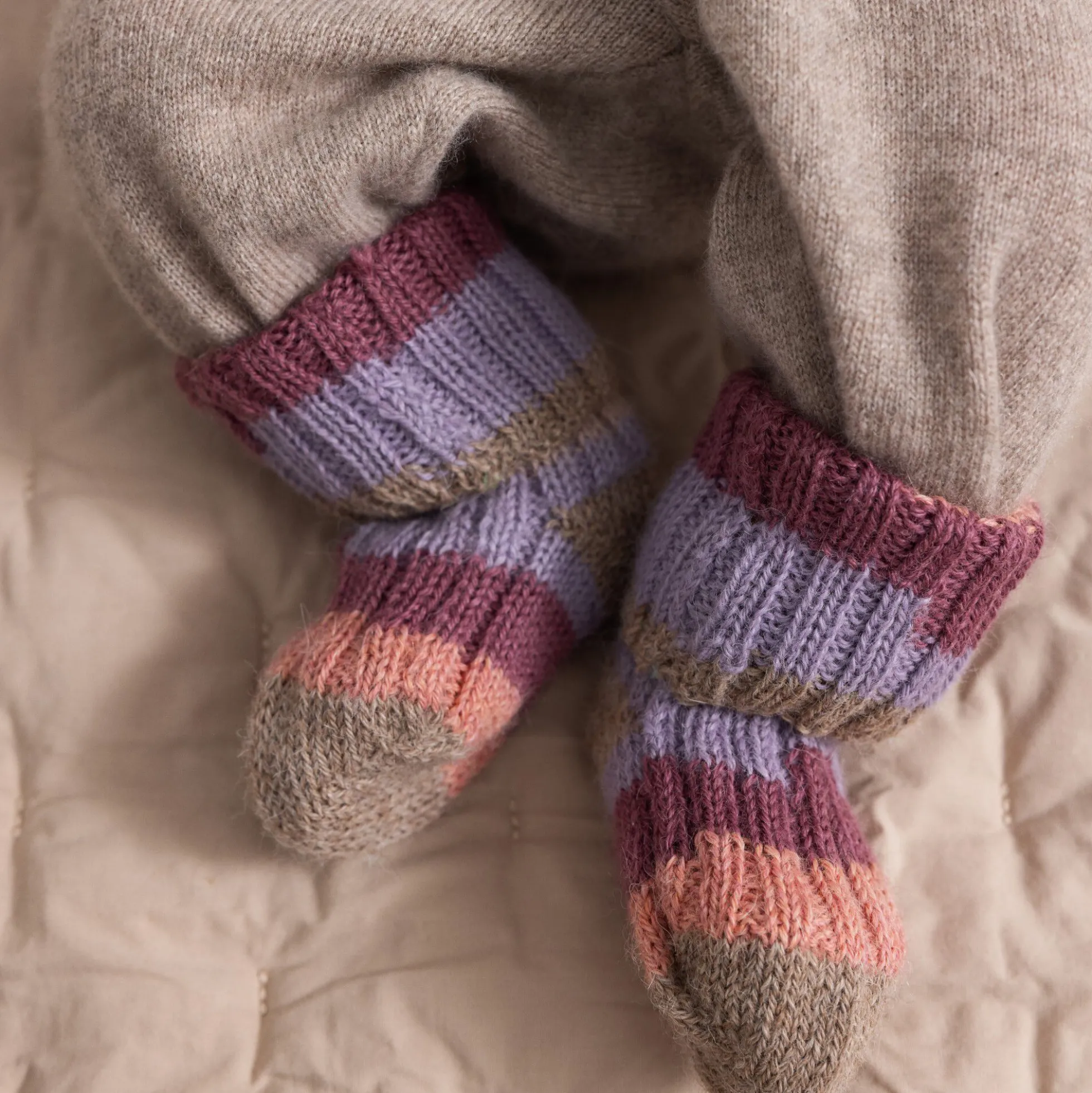 Azusa Knit Socks, multicolour girl