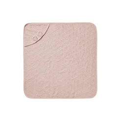 Baby håndklæde med hætte og ører, dusty rose