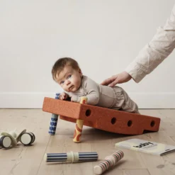 Baby motoriksæt, burnt orange/dusty green