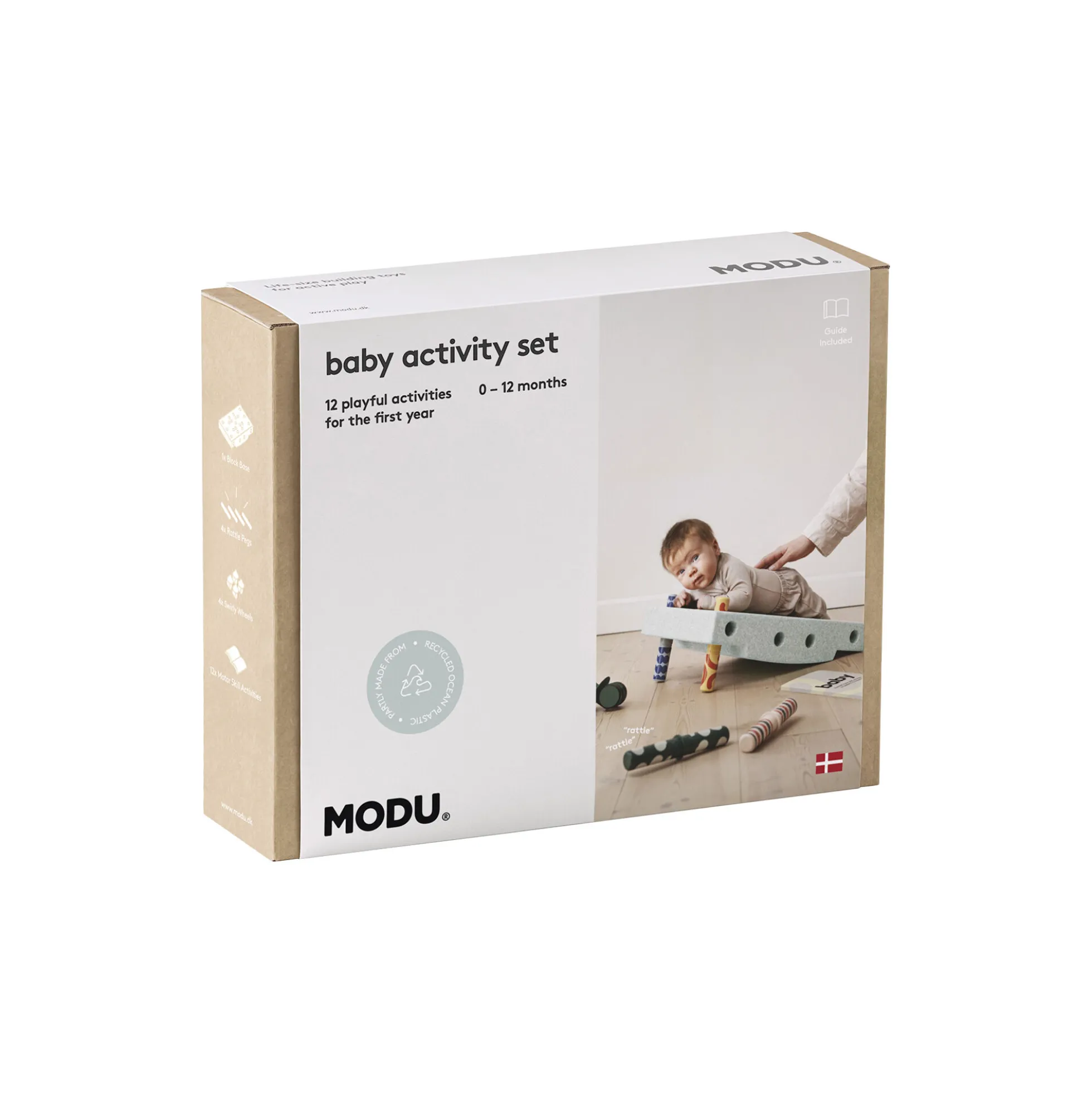 Baby motoriksæt, ocean mint/forest green