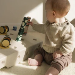 Baby motoriksæt, sand grey/honey yellow