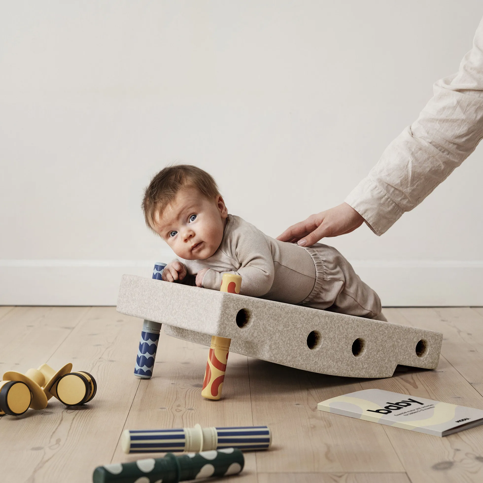 Baby motoriksæt, sand grey/honey yellow