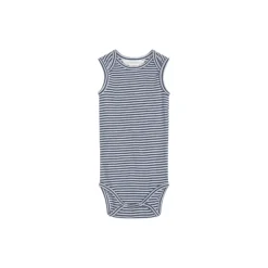 Baby Tank Stripe, navy/offwhite