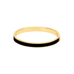 BANGLE Bracelet 7 mm T2, black/light gold