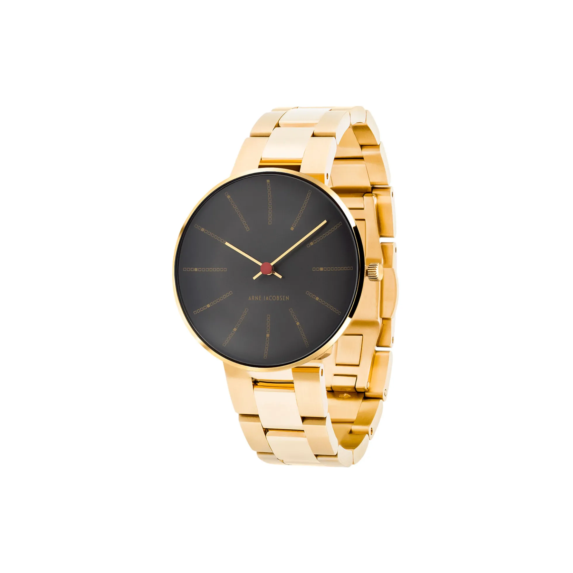Bankers armbåndsur, grey/gold