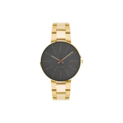 Bankers armbåndsur, grey/gold