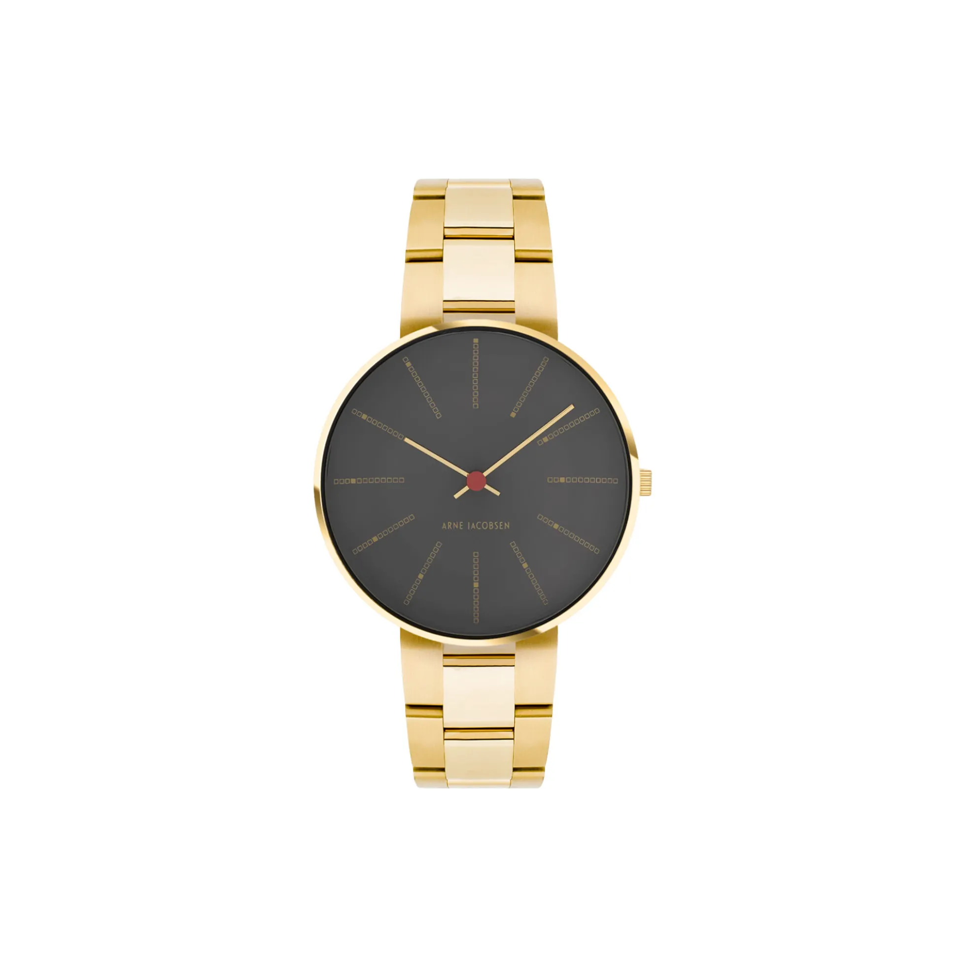 Bankers armbåndsur, grey/gold
