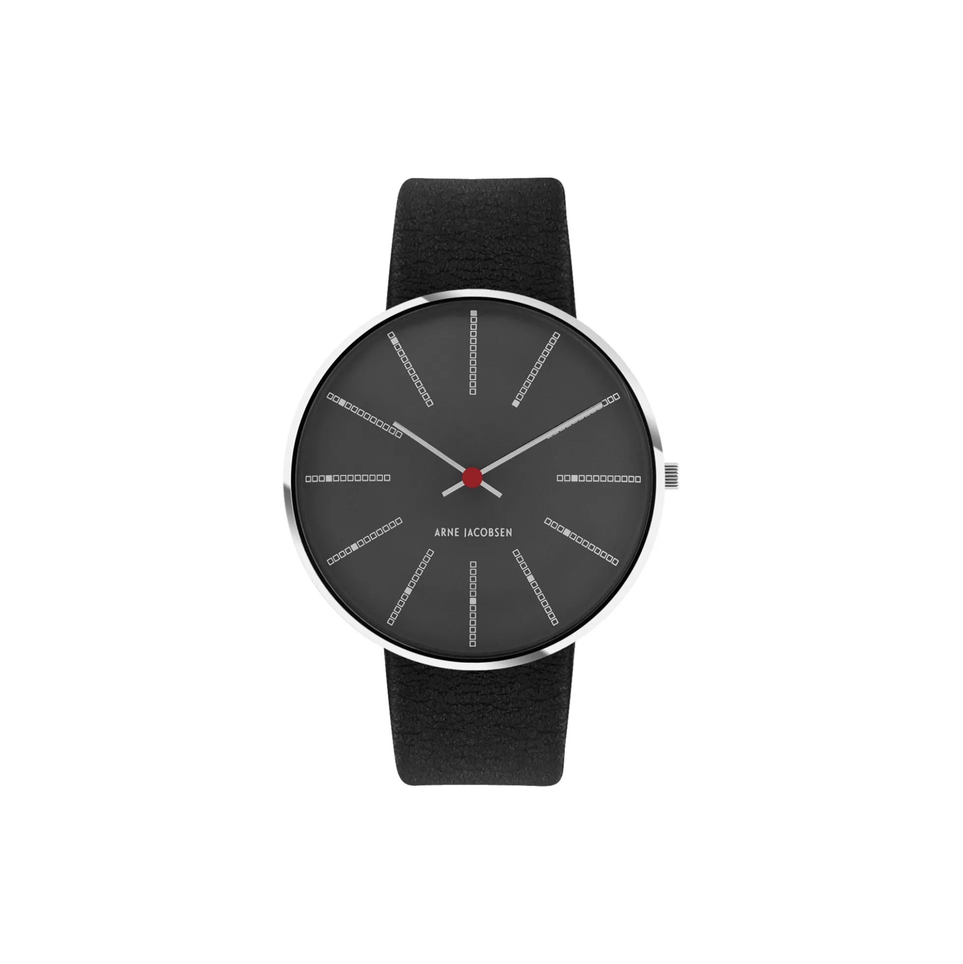 Bankers armbåndsur, grey/steel/black