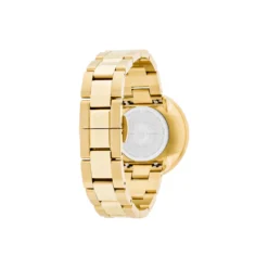 Bankers armbåndsur, white/gold/gold