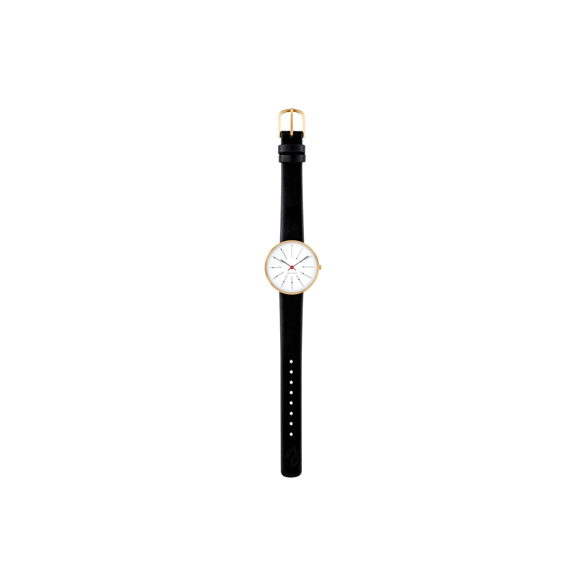 Bankers armbåndsur, white/gold/black