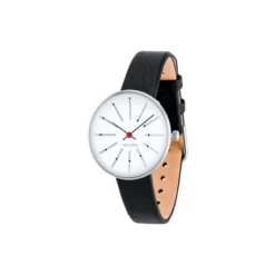 Bankers armbåndsur, white/steel/black