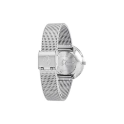 Bankers armbåndsur, white/steel/matt steel