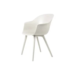 Bat Dining Chair Outdoor, alabaster white