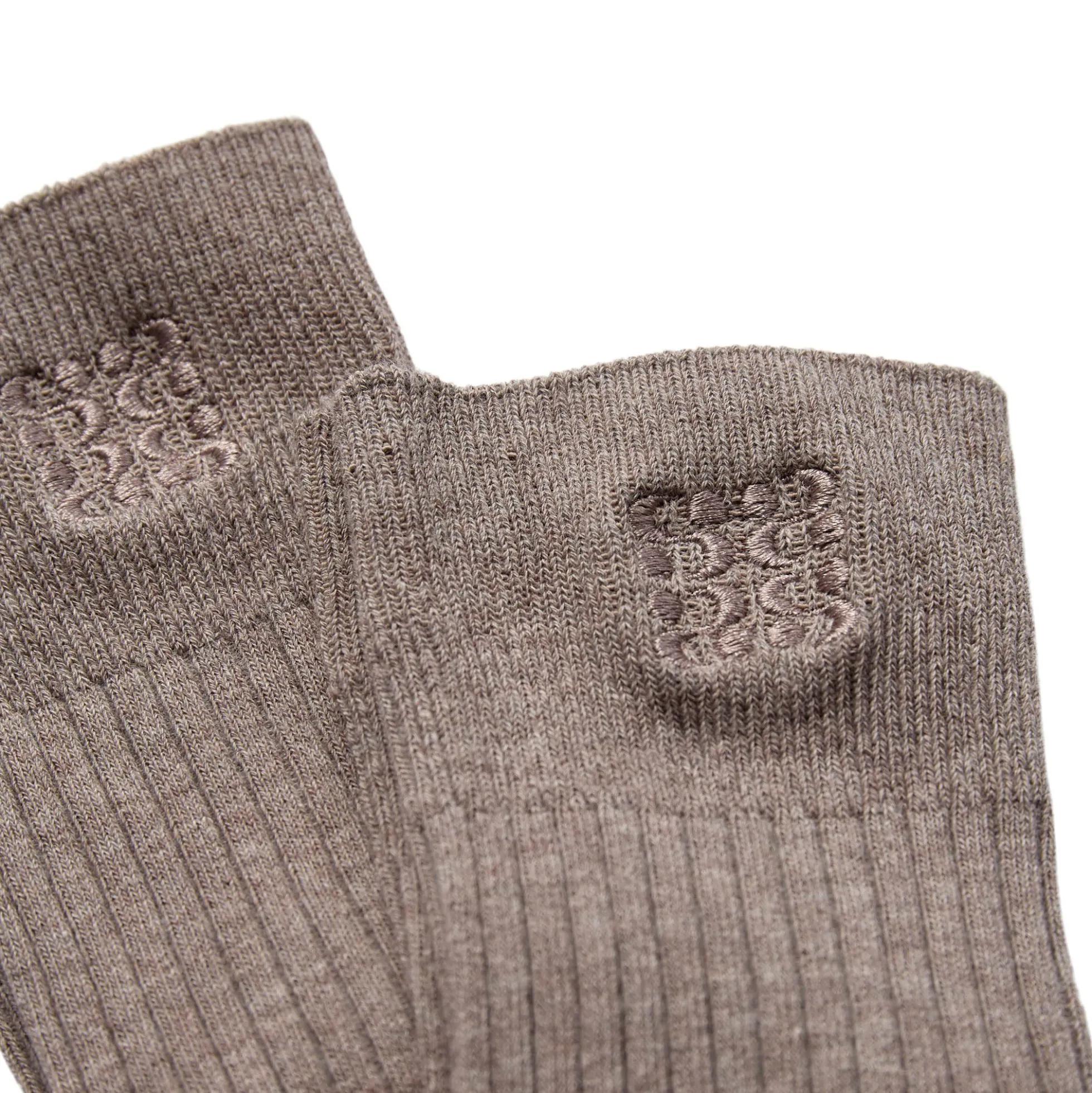 BEATHASW KNEE SOCK x 2, camel melange