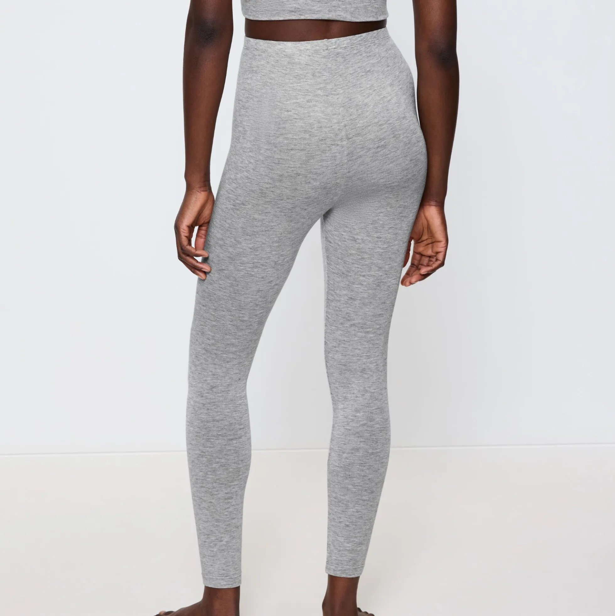 Beauty Layers Leggings Wool, medium grey melange