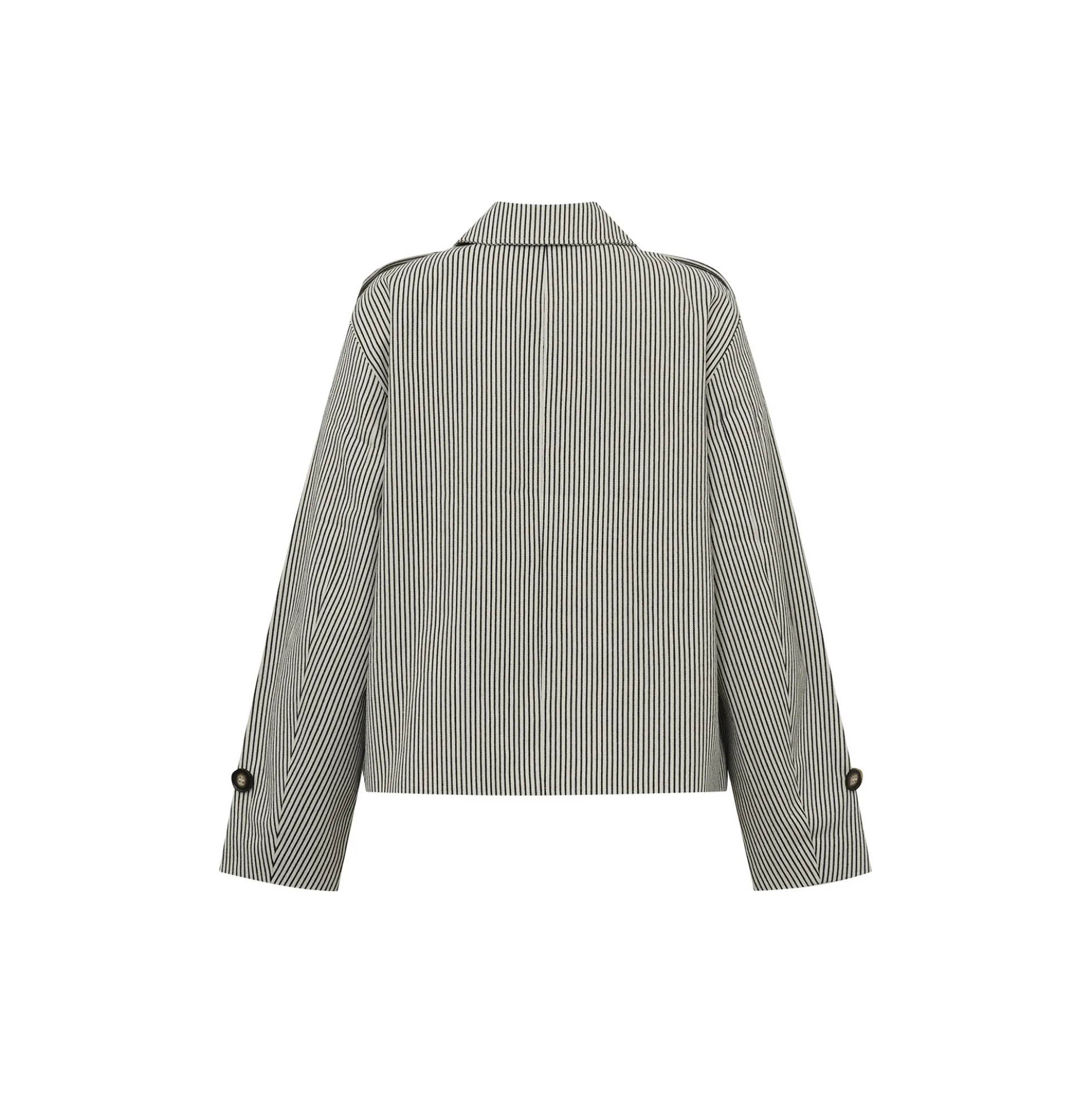 Becker-M Outerwear, black beige stripe