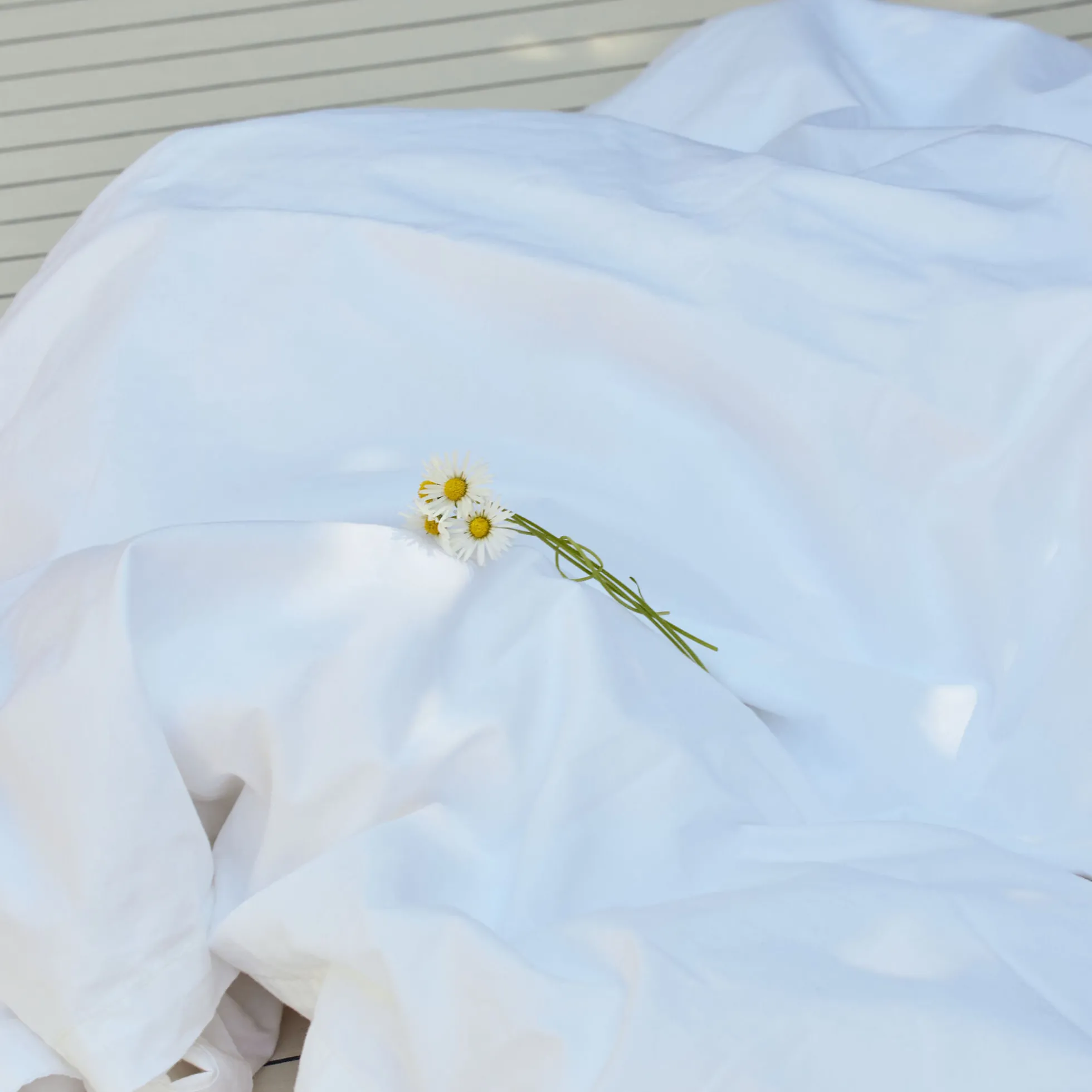 Bee baby sengetøj, simply white