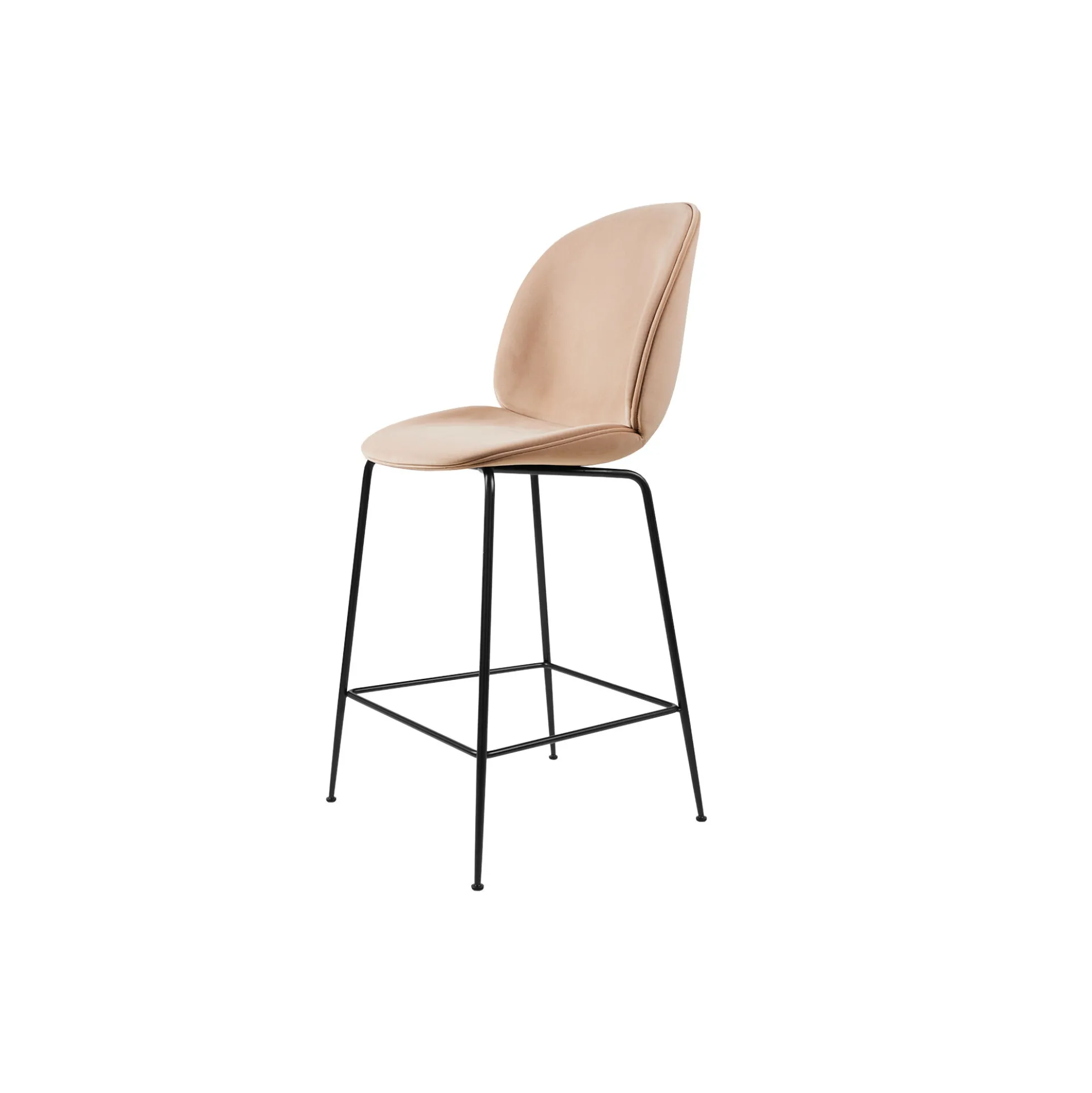 Beetle Counter Chair Fully Upholstered, Sunday 034/black matt