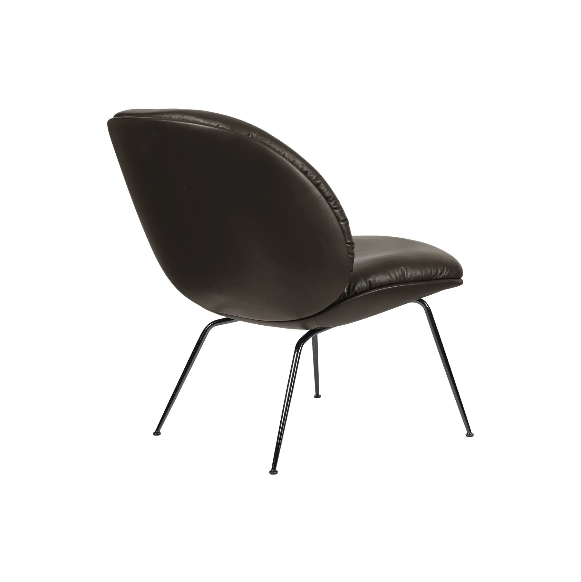 Beetle Soft Lounge Chair, Fully Upholstered, coffee