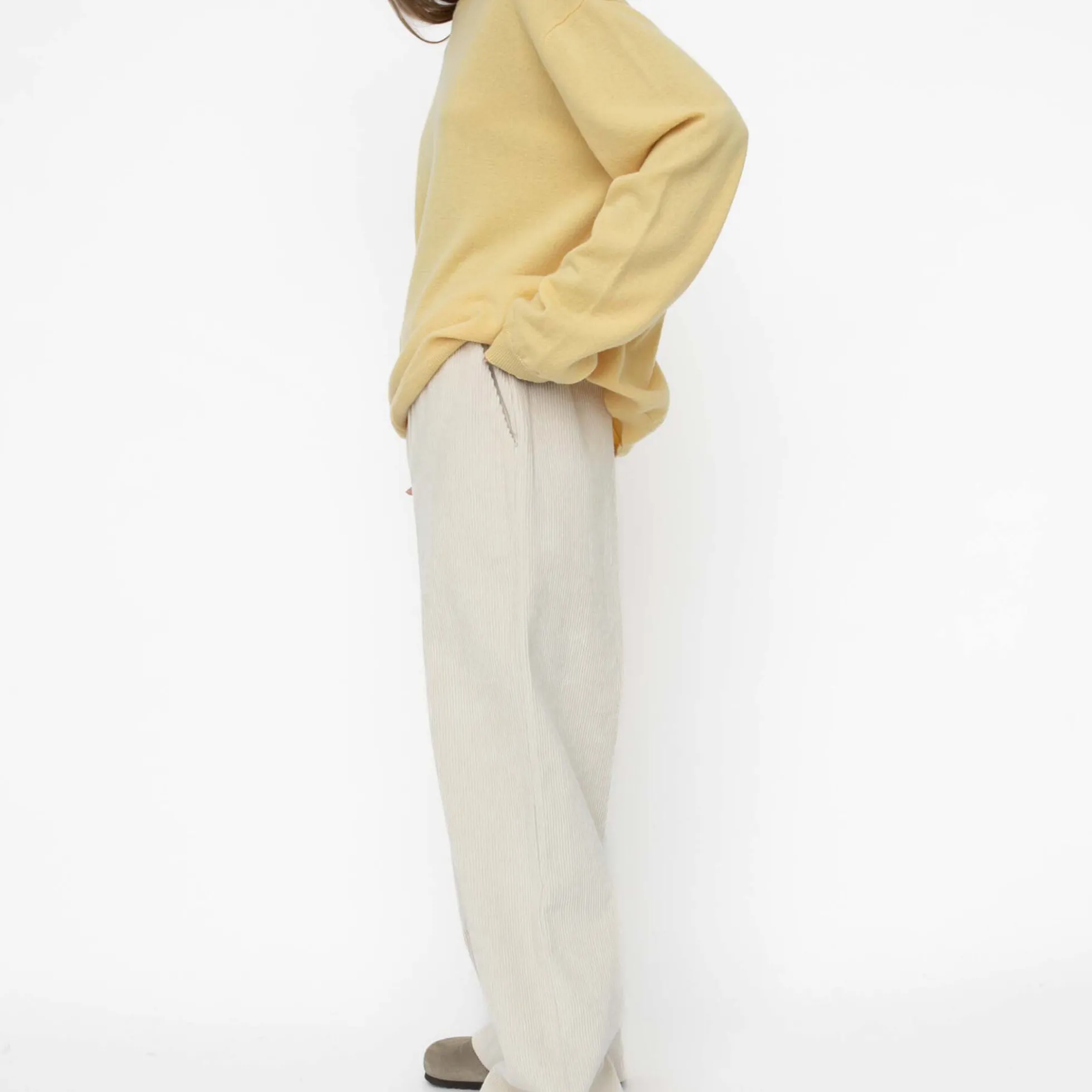 Bella fløjlsbukser, undyed