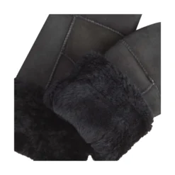 BellaMBG Sheepskin Mitten, black