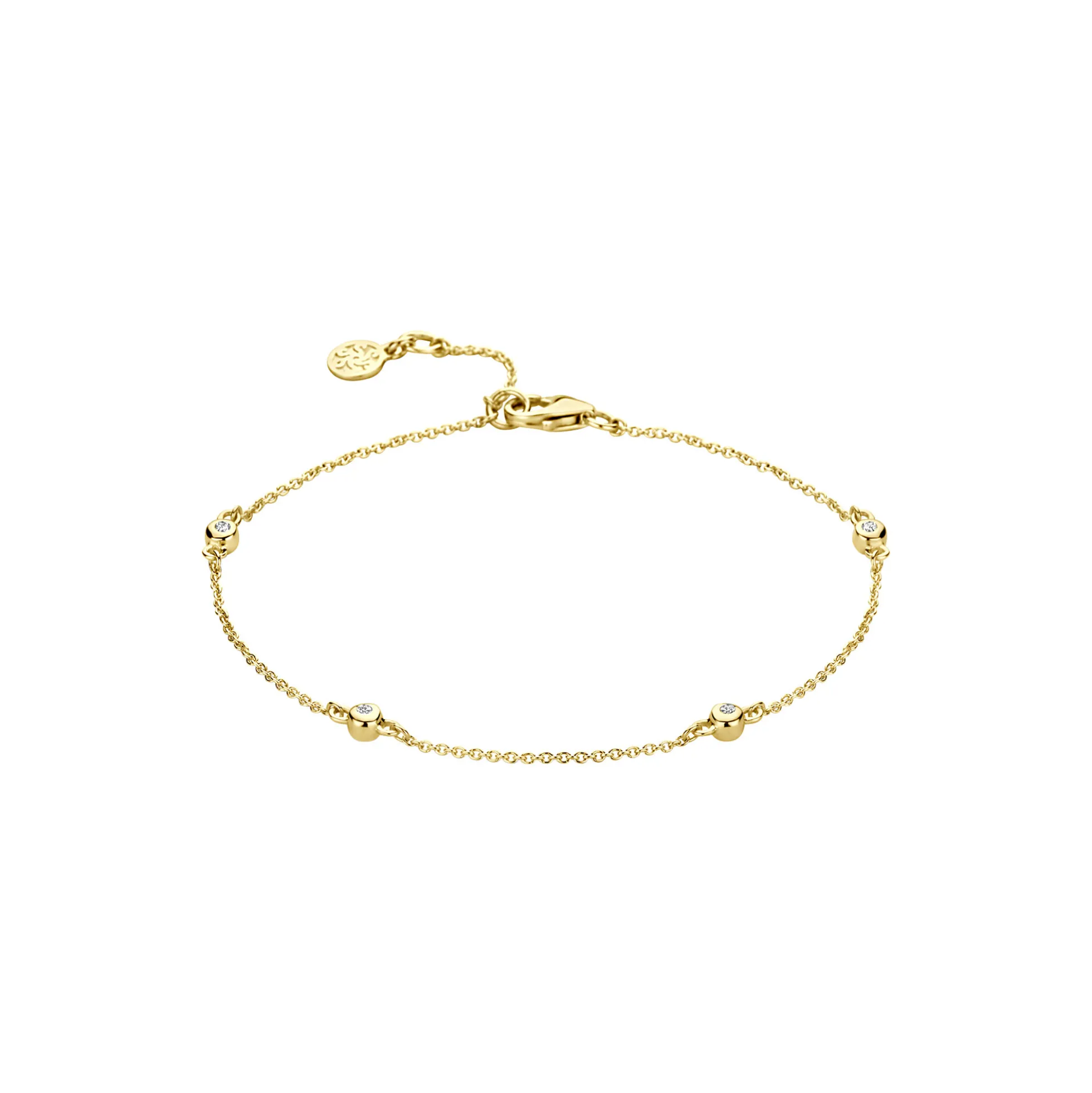 BELLE ARMBÅND, guld/diamant