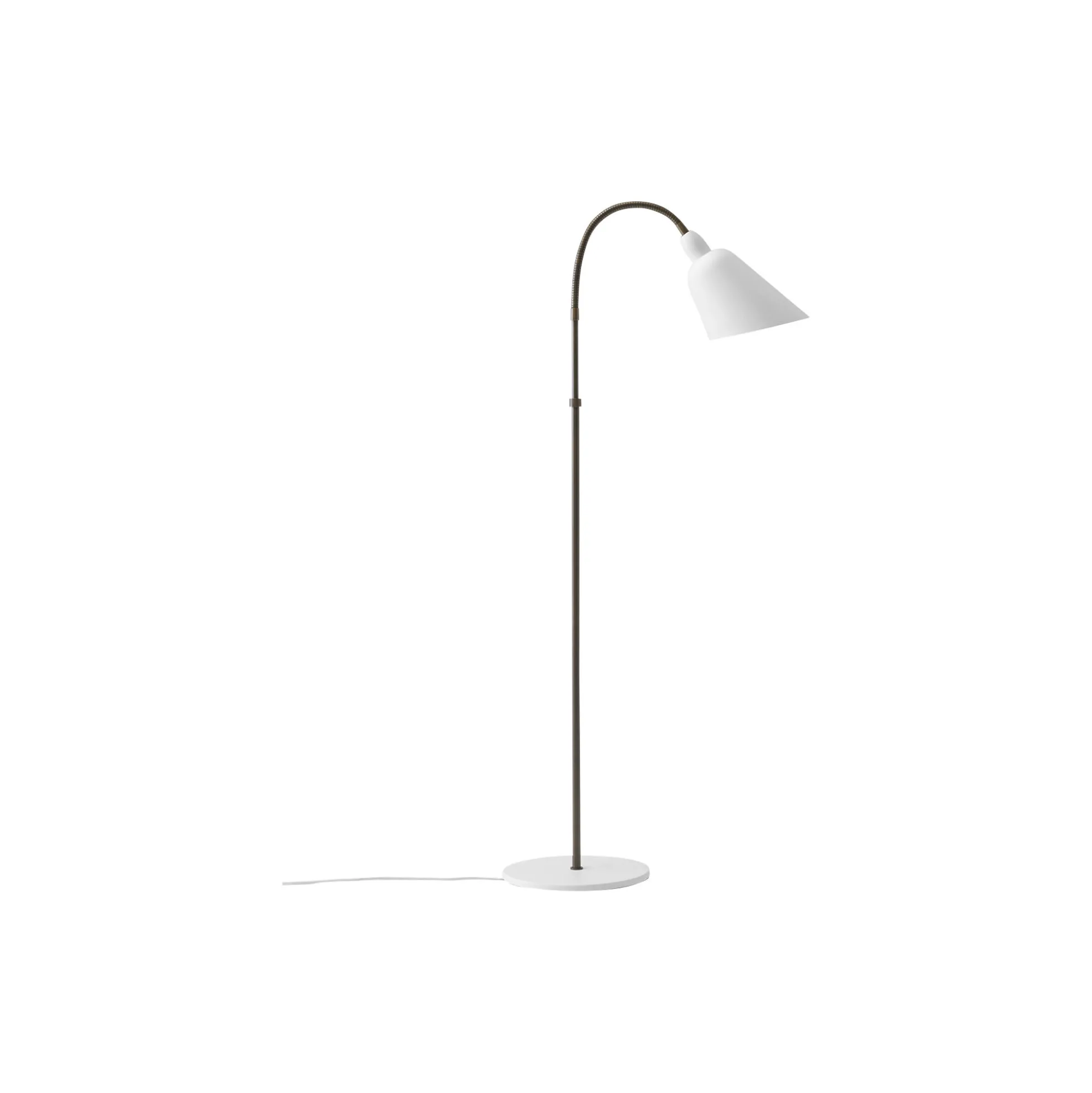 Bellevue AJ7 Anniversary Edition gulvlampe, white/bronzed brass