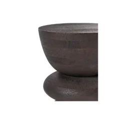 Benno Round Side Table, mango wood