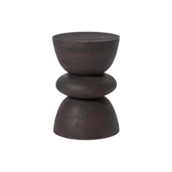 Benno Round Side Table, mango wood