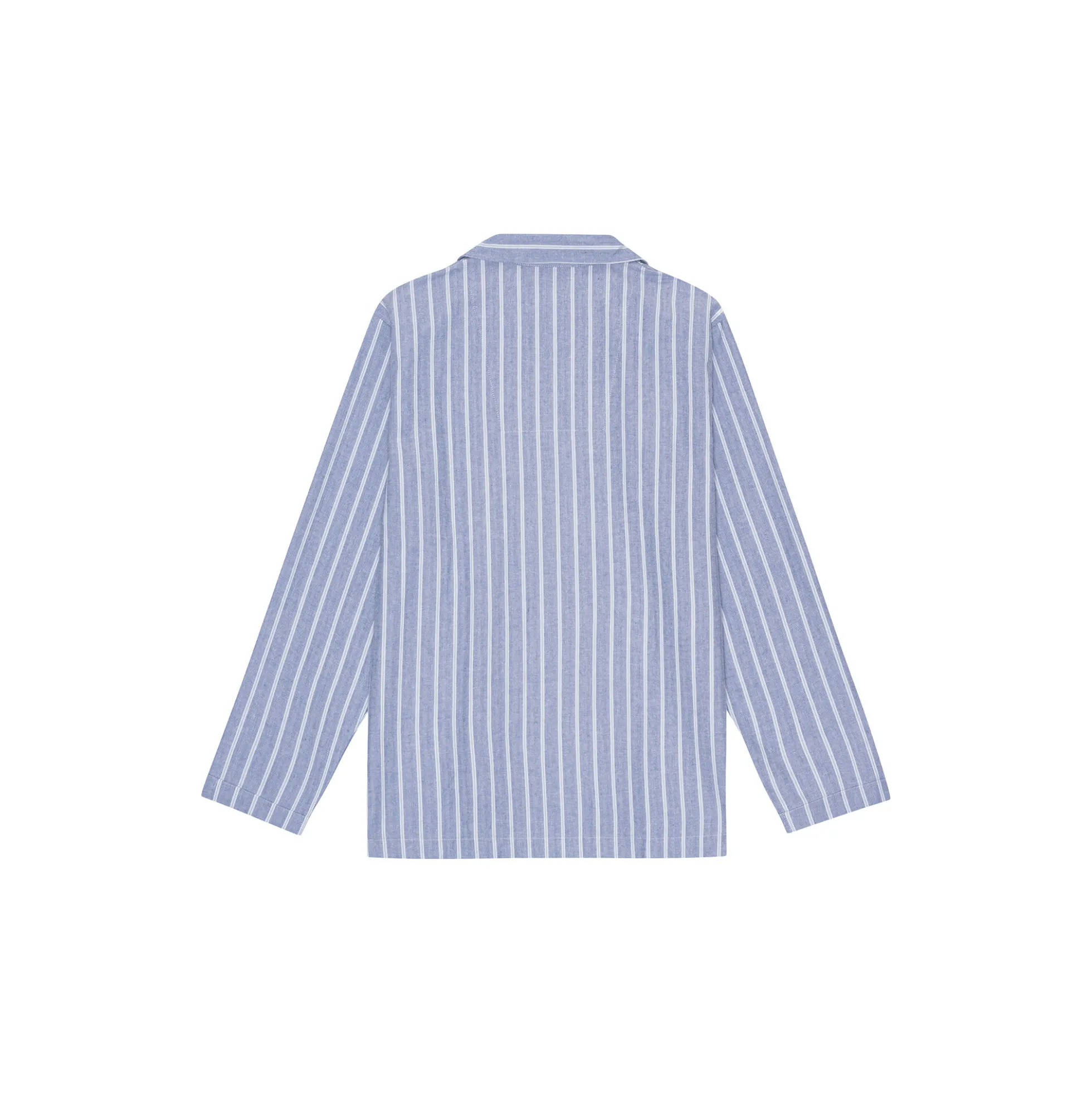 Bergen Pyjamas, herringbone blue/off white