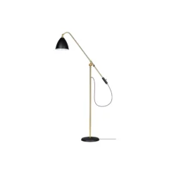 Bestlite BL4 Floor Lamp, soft black semi matt/brass