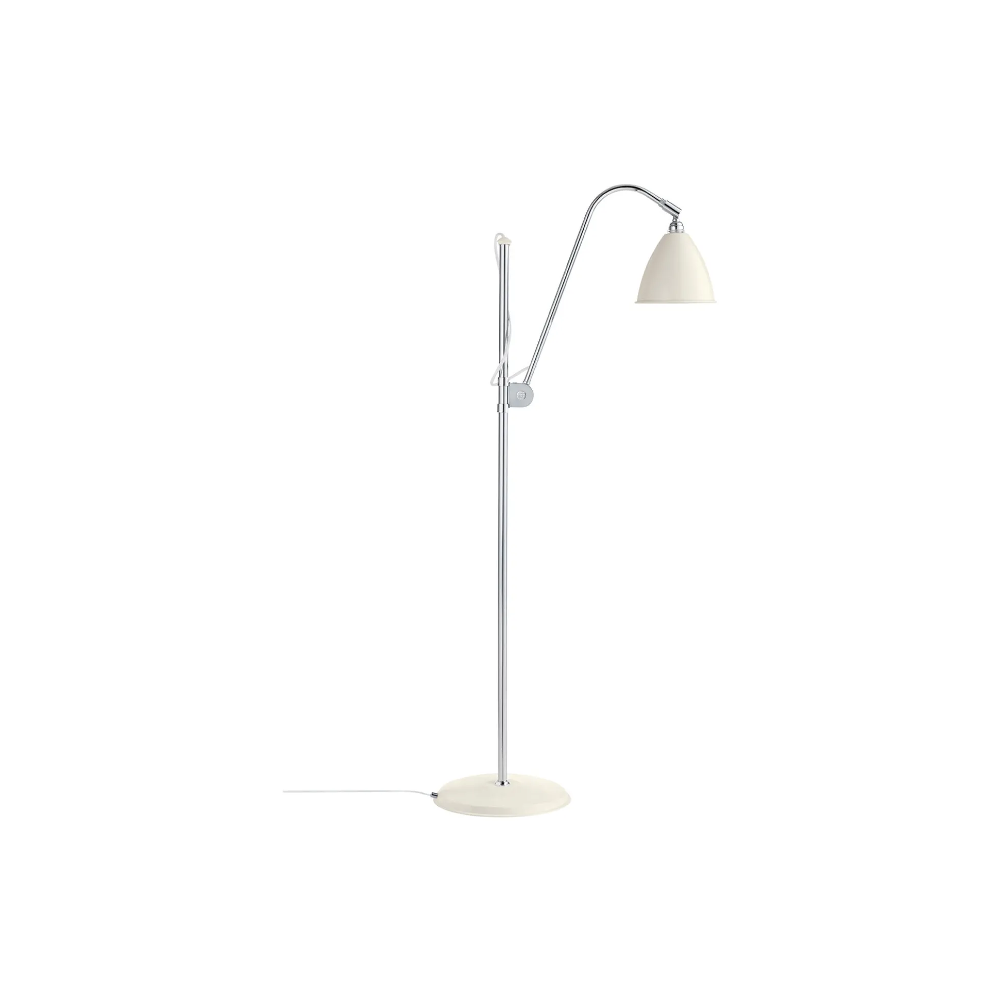 Bestlite BL3 S Floor Lamp, soft white semi matt/chrome