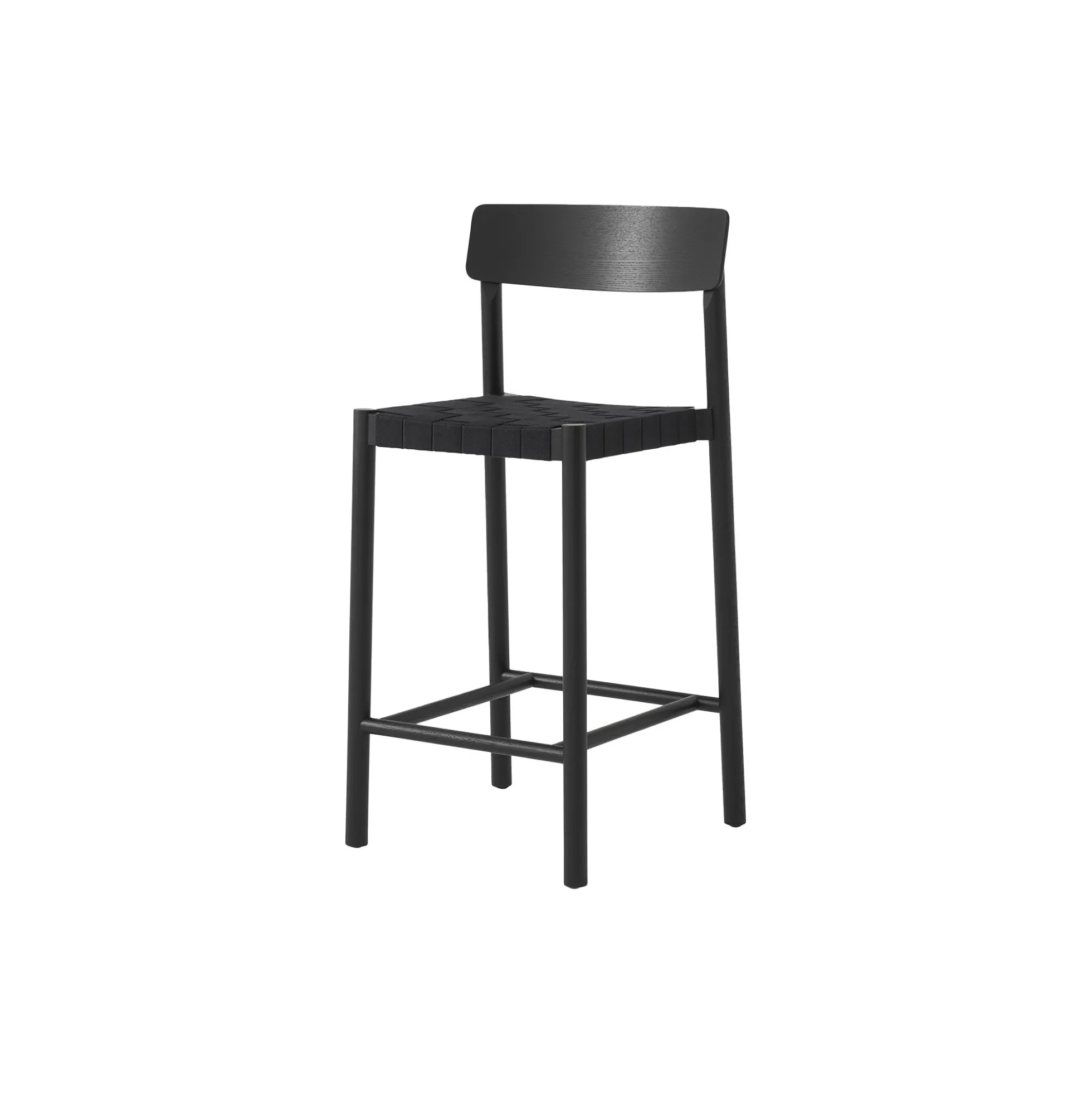 Betty TK12 Counter Chair, black lacquered ash/black