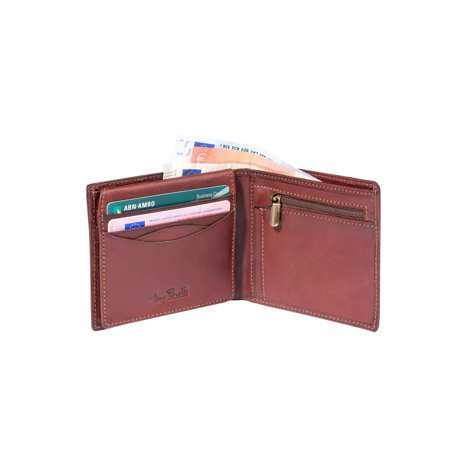 Billfold, dark brown