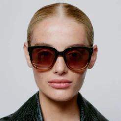 Billy Solbriller, black/brown transparent