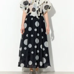 Blair Long Skirt, black
