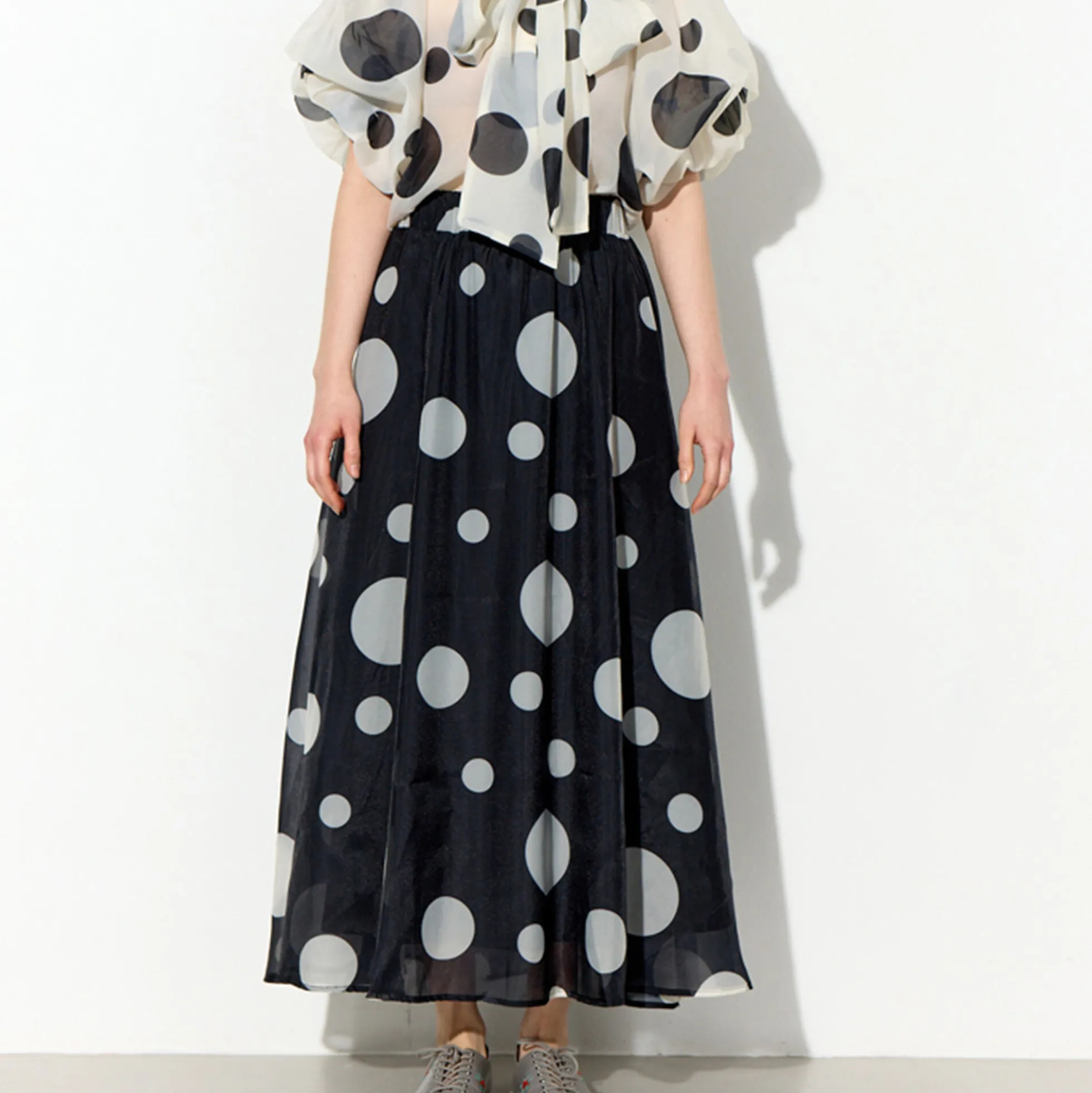 Blair Long Skirt, black