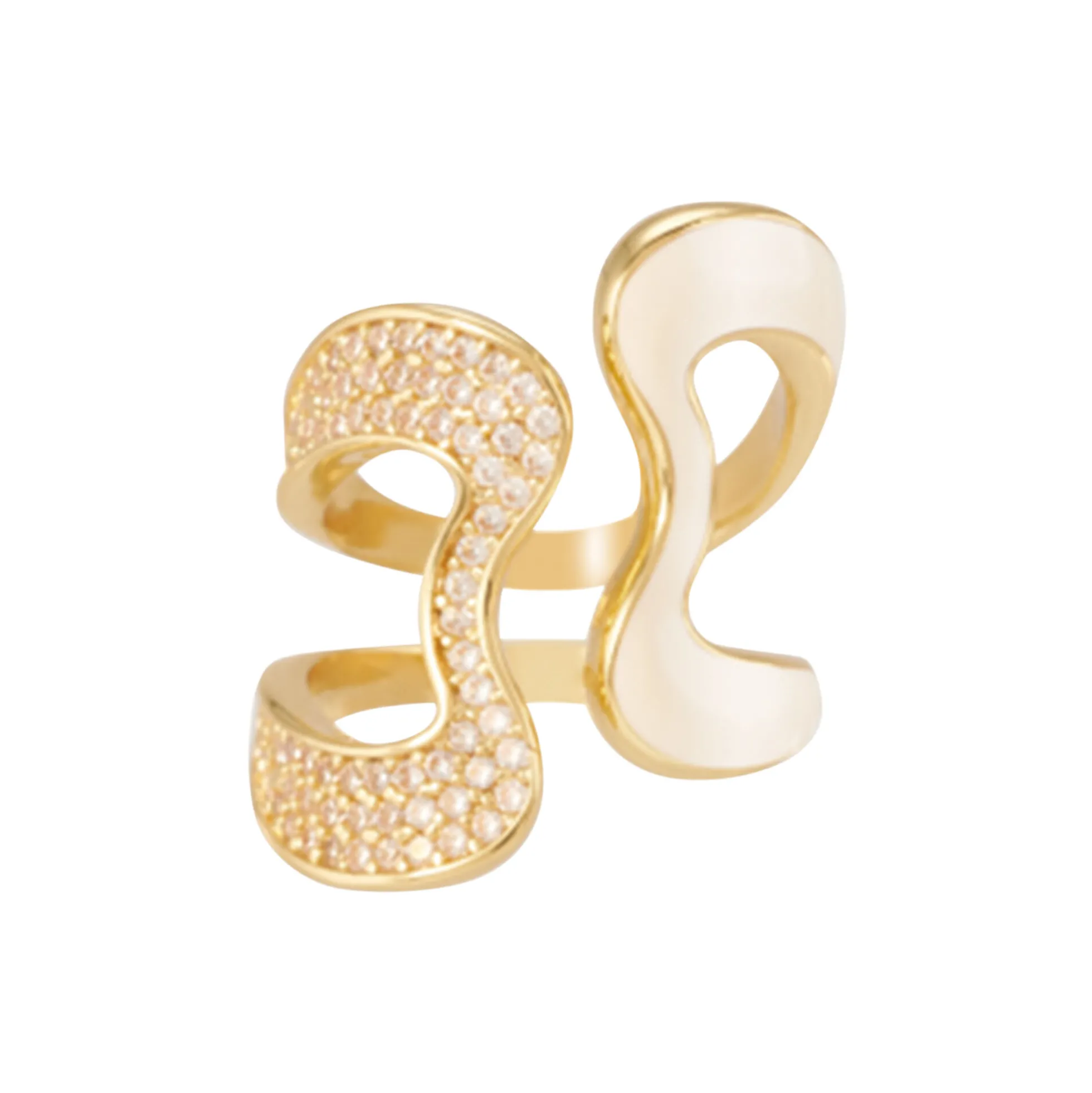 B LINE Ring, sand white