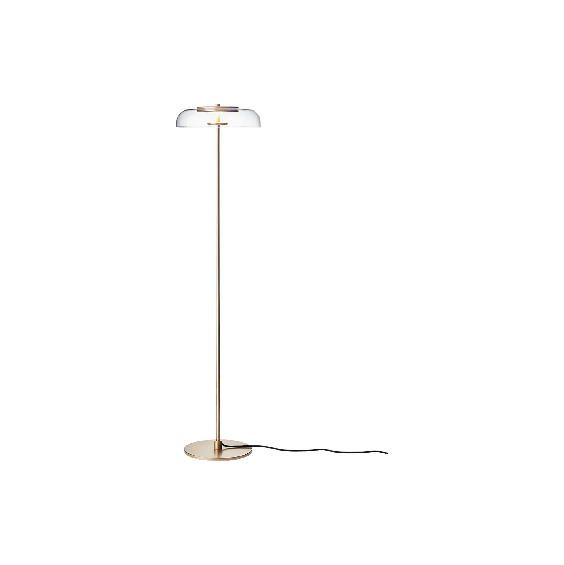 Blossi Floor Lamp, nordic gold/clear