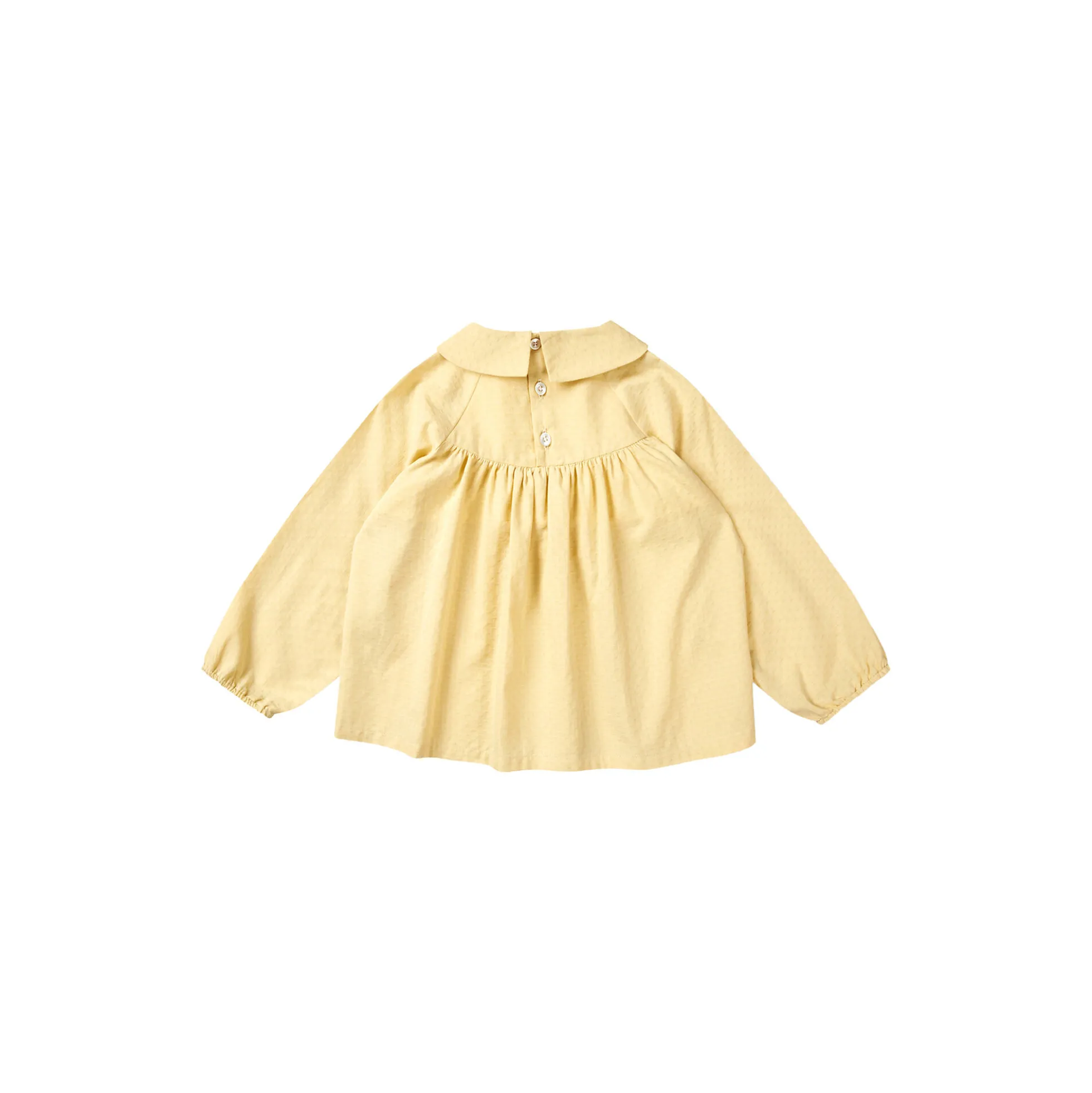 Blouse LS w. Smock Emb.