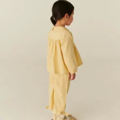 Blouse LS w. Smock Emb.