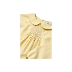 Blouse LS w. Smock Emb.