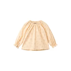 Blouse Merle, barely apricot flowers