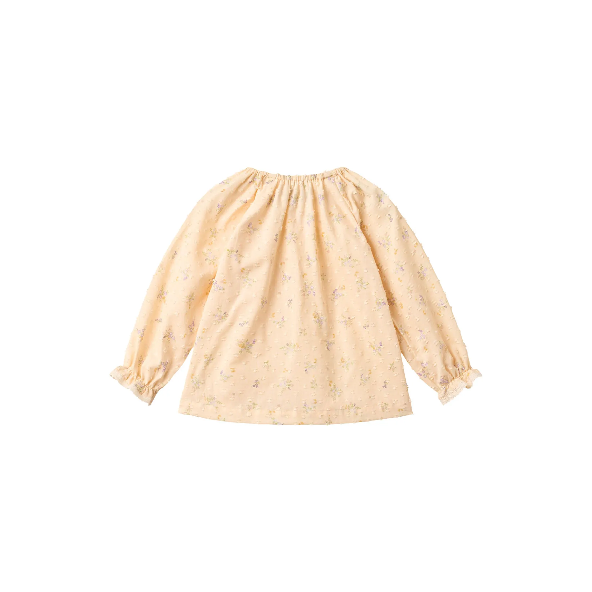 Blouse Merle, barely apricot flowers