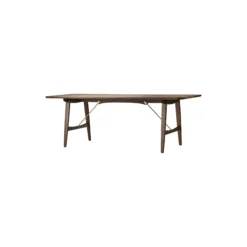 BM1160 Jagtbordet spisebord, olieret valnød/messing