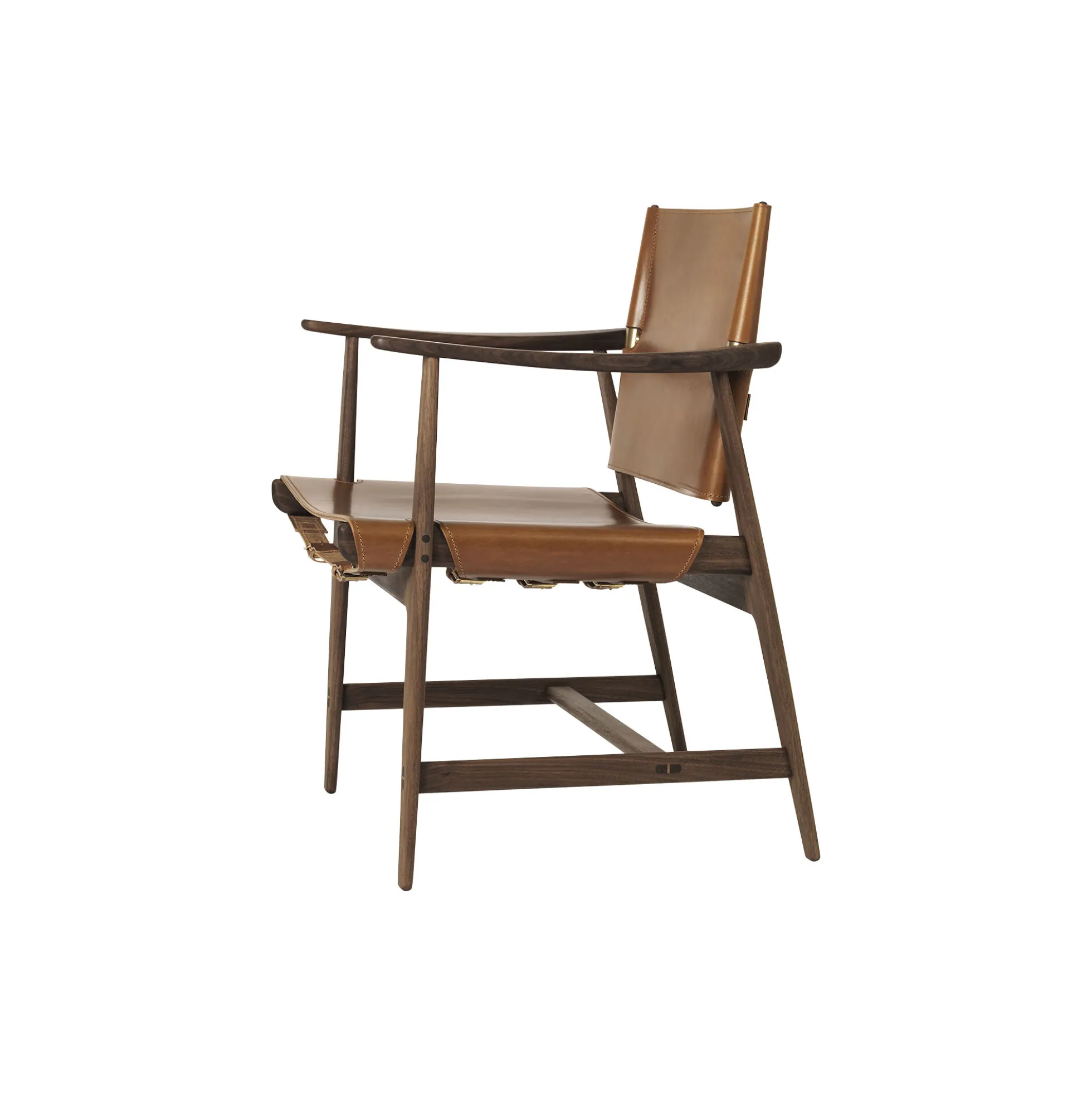 BM1106 Jægerstolen, olieret valnød/cognac