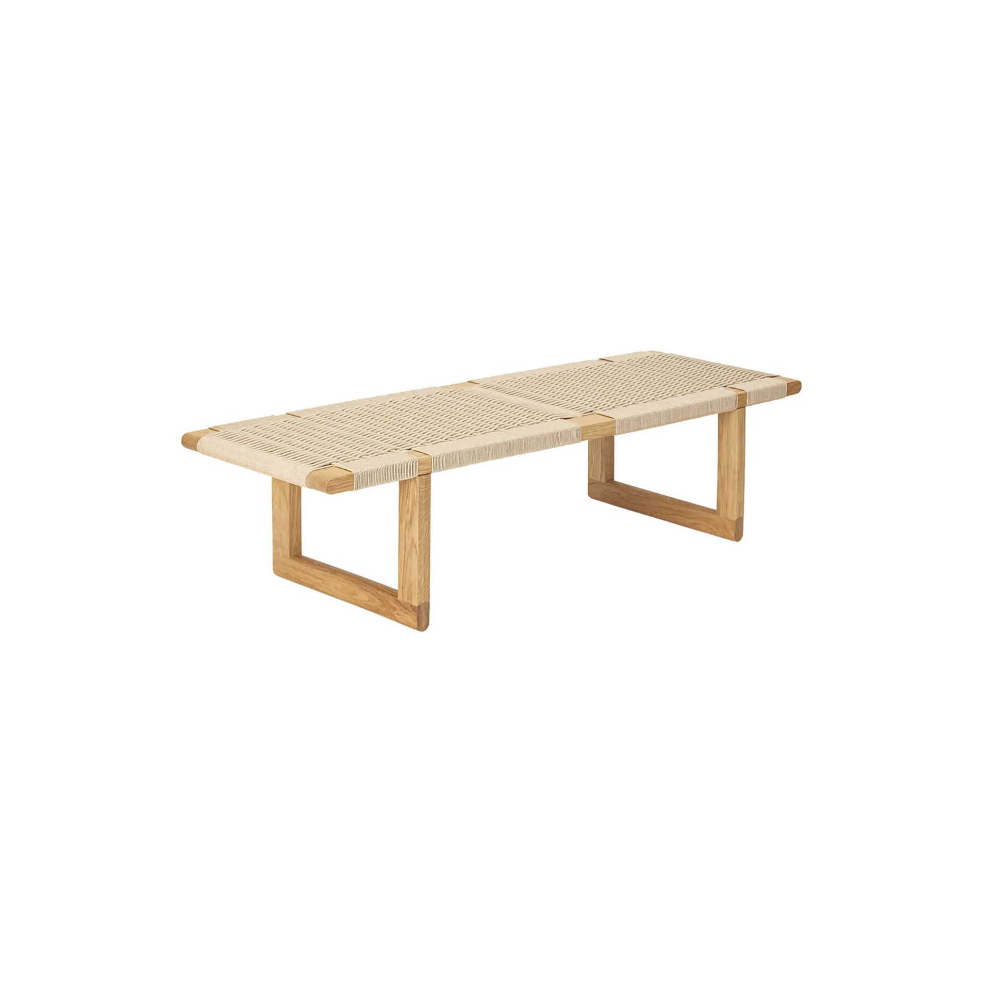 BM0489L Table Bench bord, olieret eg/natur