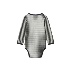Body L/S Berti, navy rib stripe